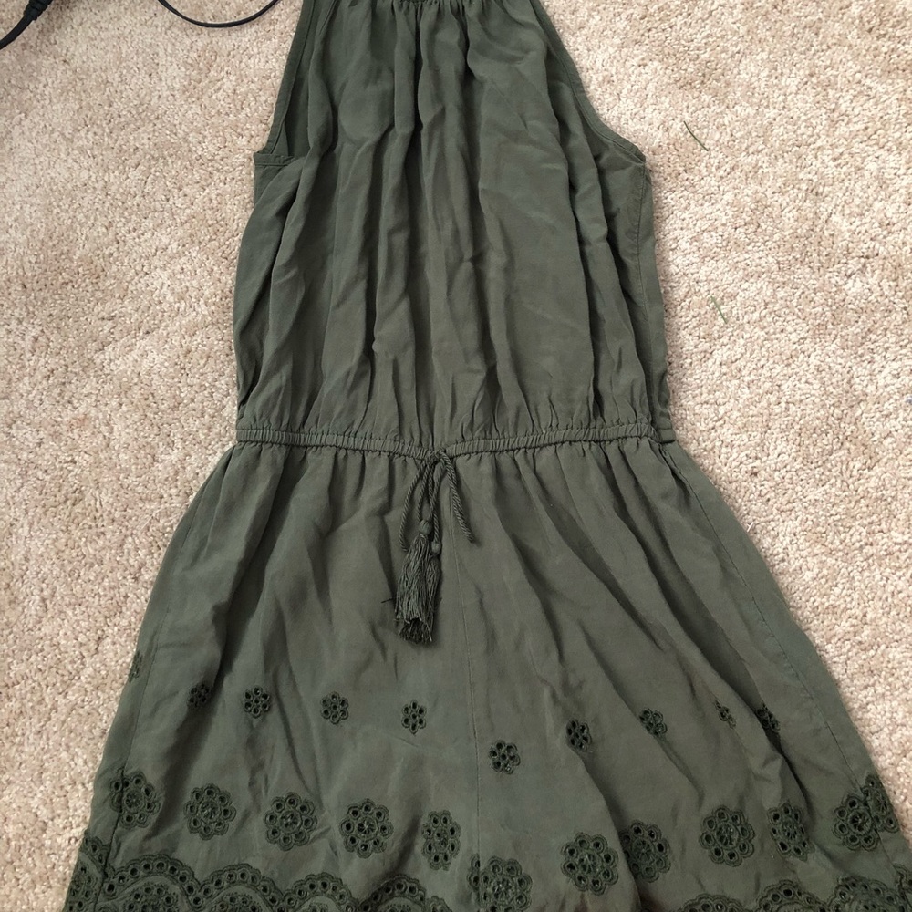 Army green romper